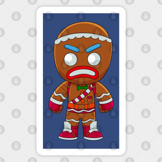 Gingerbread Man fanart, baby cookies man, angry gingerbread Magnet by PrimeStore